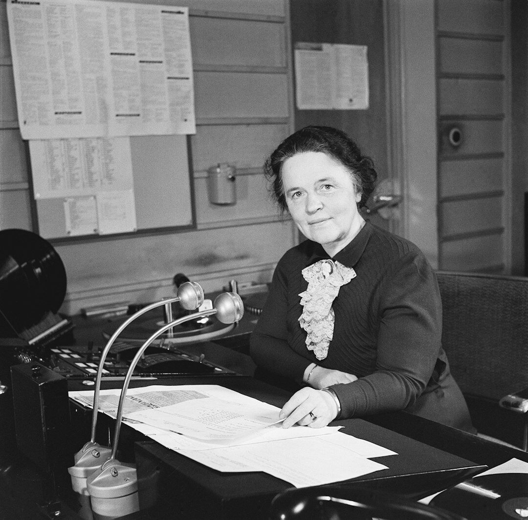 Finnish woman television producer portrait